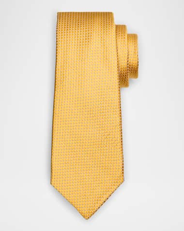 Kiton Men's Geometric Jacquard Silk Tie