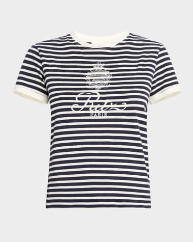 FRAME FRAME x Ritz Paris Stripe Baby Tee