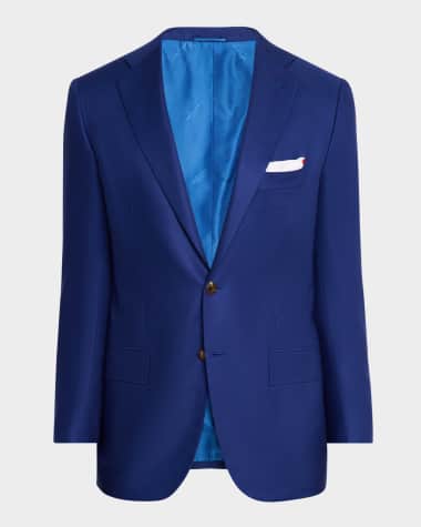 Kiton Men's Solid Wool-Cashmere Blazer
