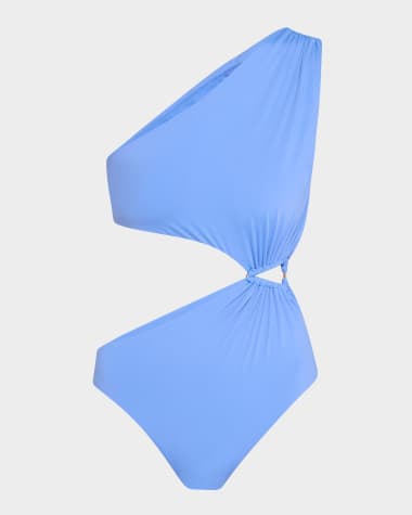 Lenny Niemeyer Triangle Cutout One-Piece Swimsuit