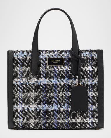 kate spade new york manhattan plaid tweed tote bag