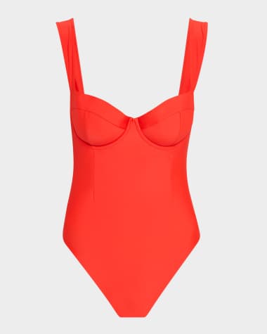 SIMKHAI Kyle Bustier One-Piece Swimsuit