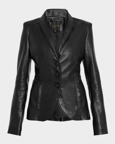 AS by DF Denise Upcycled Leather Blazer