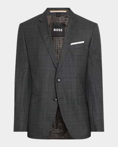 BOSS Men's Hutson Wool Check Sport Coat