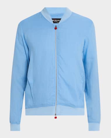 Kiton Men's Linen Full-Zip Blouson