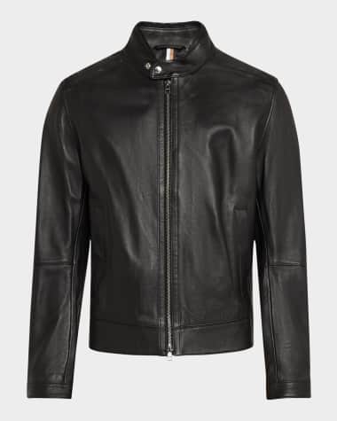 BOSS Men's Mansell Leather Jacket