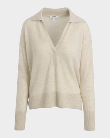 Splendid Cashmere Polo Sweater