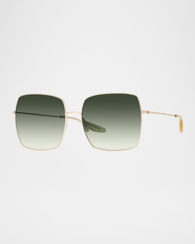 Barton Perreira Folasade Titanium Square Sunglasses