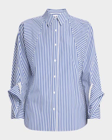 3.1 phillip lim スパンコールストライプポロ