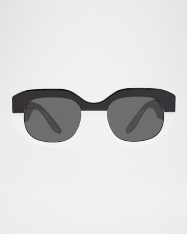 Barton Perreira Sueno Acetate Rectangle Sunglasses
