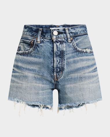 MOUSSY VINTAGE Brightwaters Frayed Denim Shorts