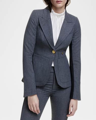 Smythe Patch Pocket Tux Stripe Blazer