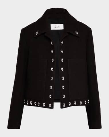 A.L.C. Grey Studded Jacket