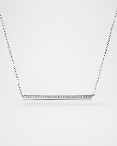 Hearts on Fire Barre 18K White Gold Pave Diamond Pendant Necklace