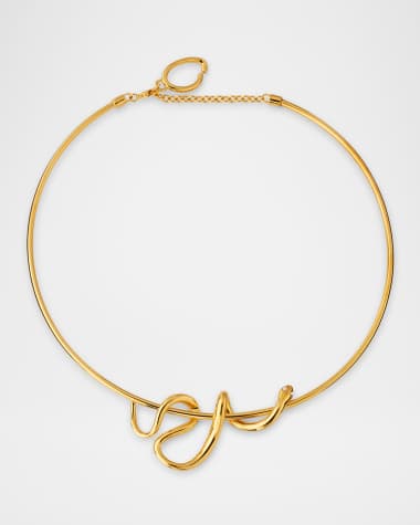 Oscar de la Renta Snake Necklace