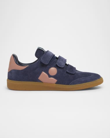 Isabel Marant Beth Bicolor Mixed Leather Sneakers