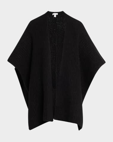 Sofia Cashmere Cashmere Blend Knitted Cape