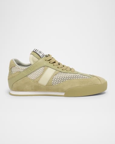 Chloe Kick Mesh and Leather Low-Top Sneakers