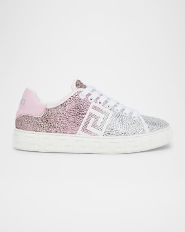 Versace Crystal Greca Low-Top Sneakers