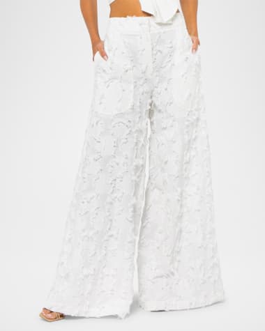 JBQ Oslo Textured Wide-Leg Pants