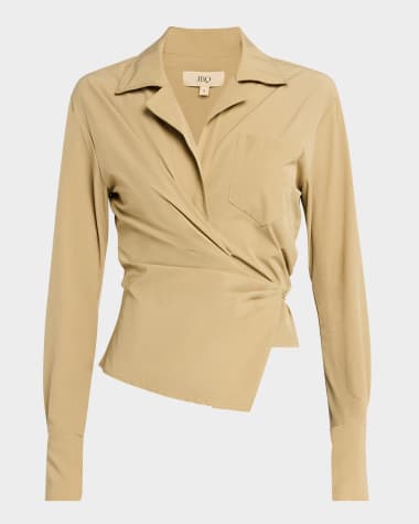 JBQ Aurora Long-Sleeve Wrap Top