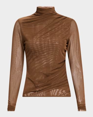 JBQ Paxton Gathered Turtleneck Top