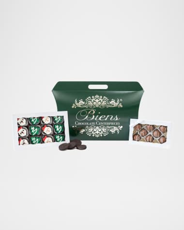 Biens Chocolate Centerpiece Christmas Mini Custom Sandwich Cookie & Bien Tote Box