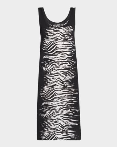 Versace Jeans Couture Knit Bodycon Midi Dress