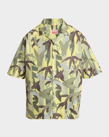 Kenzo Men's Camo Hawaiian Shirt
