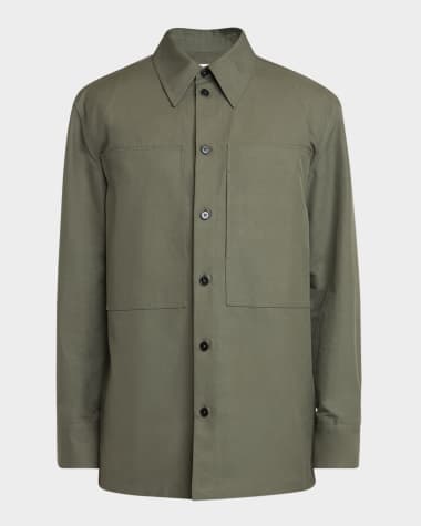 Jil Sander Men's Boxy 2-Pocket Overshirt