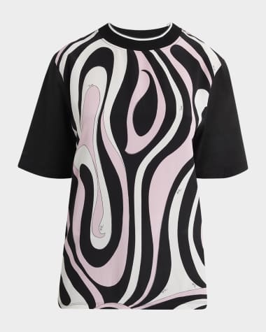 Pucci Marmo-Print Short-Sleeve T-Shirt