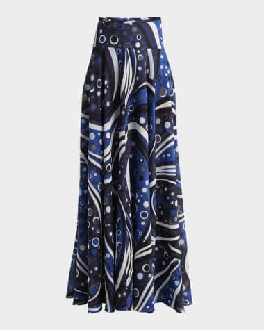 Emilio Pucci Printed Full Maxi Skirt