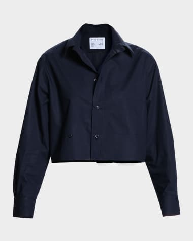 CISSA The Shorty Asymmetric Button-Front Shirt