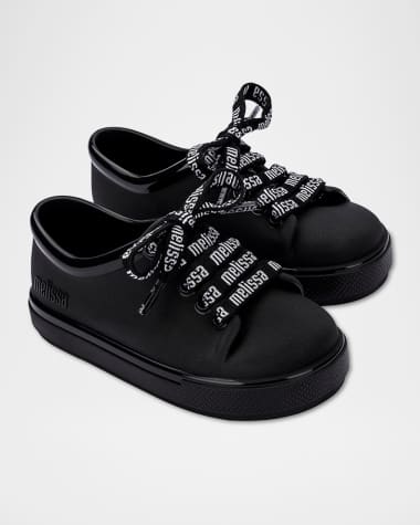Mini Melissa Girl's Sneakers W/ Branded Laces, Baby/Toddler