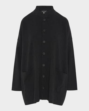 Eskandar Mandarin Jacket (Long Length)