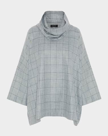 Eskandar Sloped-Shoulder Monks Top (Long Length)