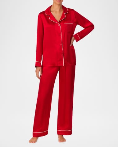 BedHead for Neiman Marcus Washable Silk Satin Pajama Set