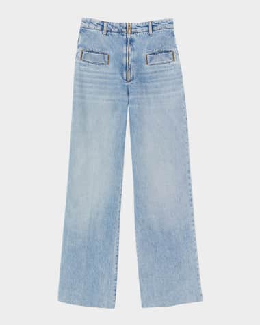 Sandro Oslo Wide Leg Jeans