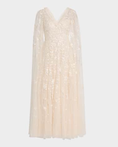 Needle & Thread Dahlia Ditsy Sequin Embroidered Ankle Gown