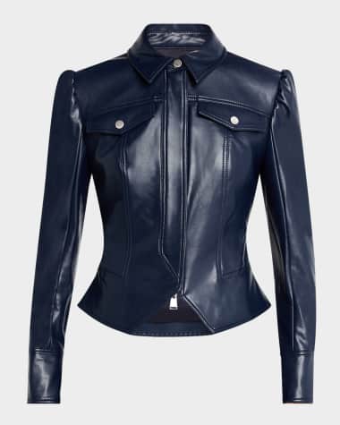 SIMKHAI Wyatt Vegan Leather Jacket