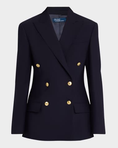 Polo Ralph Lauren Double-Breasted Stretch Wool Blazer