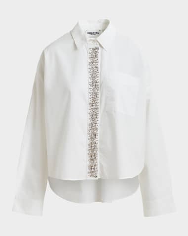 Essentiel Antwerp Hilver Embellished Placket Shirt