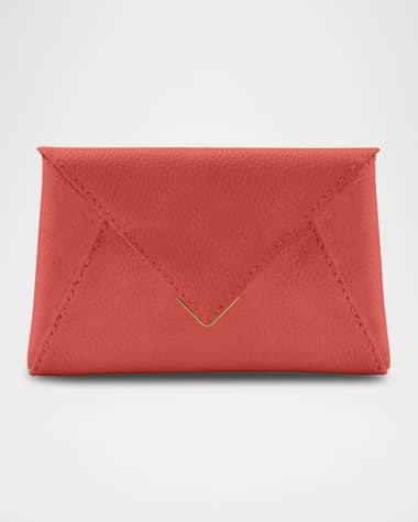 Tyler Ellis Lee Small Pouchet Leather Clutch Bag