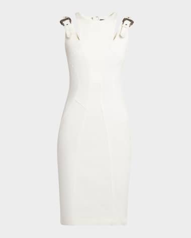 Versace Jeans Couture Buckle Sheath Dress