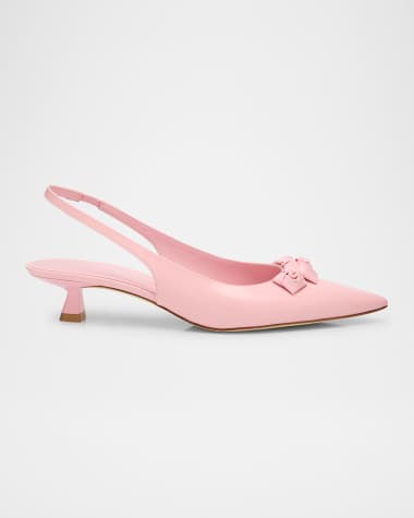 Stuart Weitzman Rosie Slingback Kitten Pumps