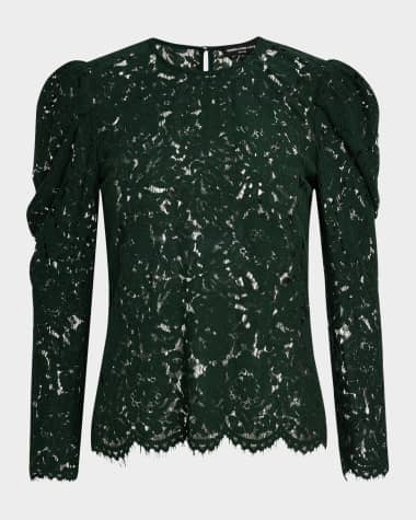 Generation Love Rue Lace Puff-Sleeve Top