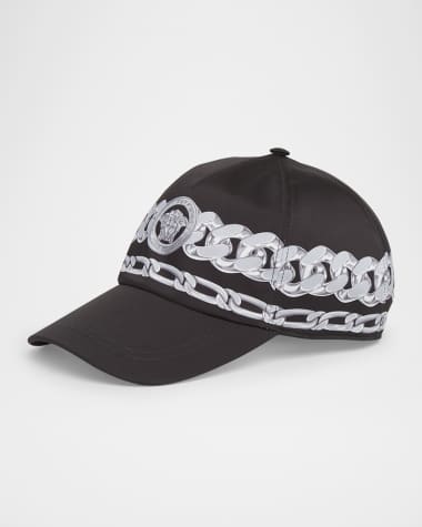Versace Men's Medusa Chains Baseball Cap