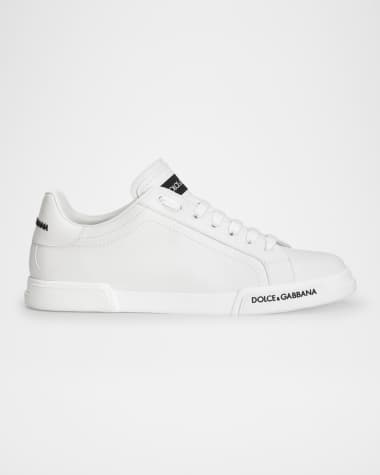 Dolce&Gabbana Men's Leather Low-Top Sneakers