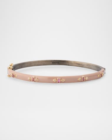 Armenta Nude Enamel Hinged Bracelet