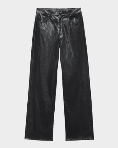 Rag & Bone Shea Straight Faux Leather Pants